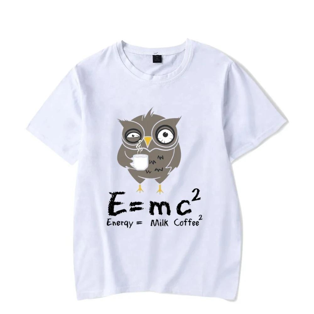 

Summer Men s T-shirt E MC2 Energy Milk Coffee Pattern Shirts Street Fashion Style Short-sleeve T-shirts Male Top Clothes Tees XXXXXL небо синє кольору