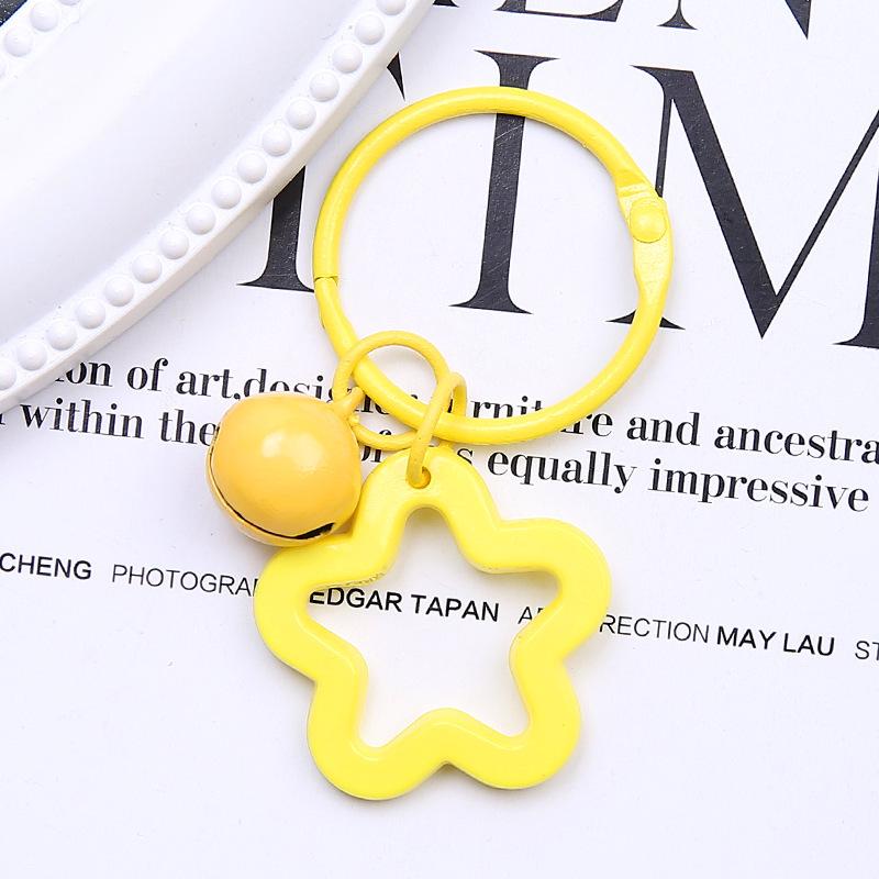 Vibrant Star Acrylic Keychain & Earphone Case Charm for Couples