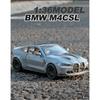 1/36 BMW M4 CSL Metallspielzeuglegierungsauto Druckguss & Spielzeugfahrzeuge Automodell Modellauto für Kinder