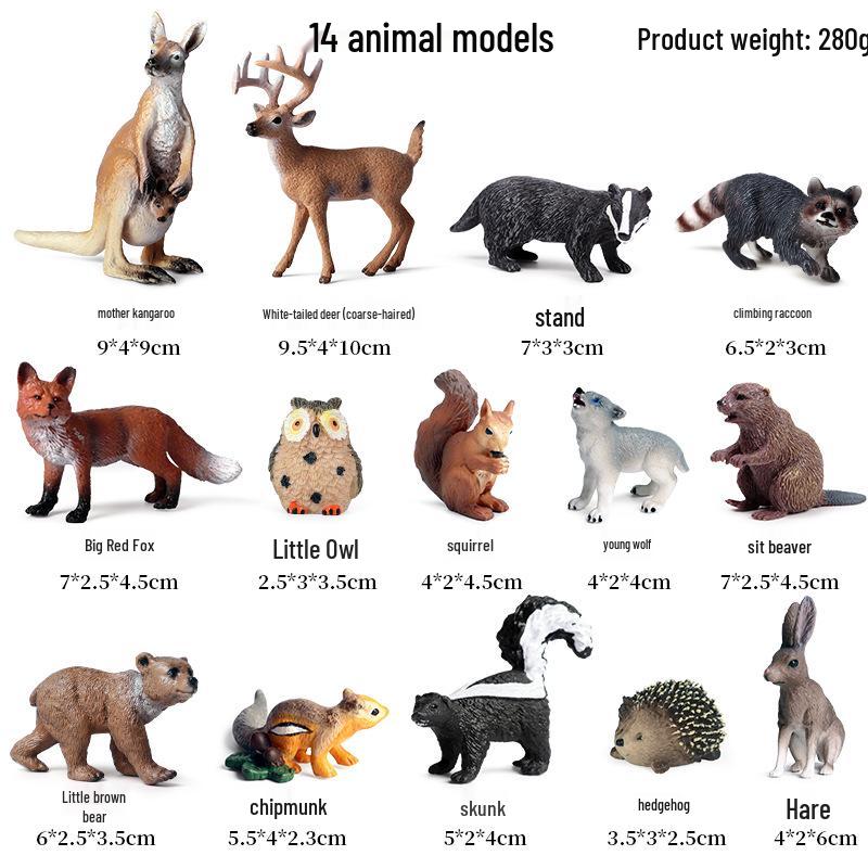 Cross-Border Christmas Wildlife Deer Model Cake Decoration Set