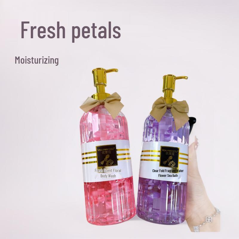 YOUMAIDO Fresh Petal Shower Gel - Moisturizing, Skin-Nourishing, Floral Scent, for Home Use.