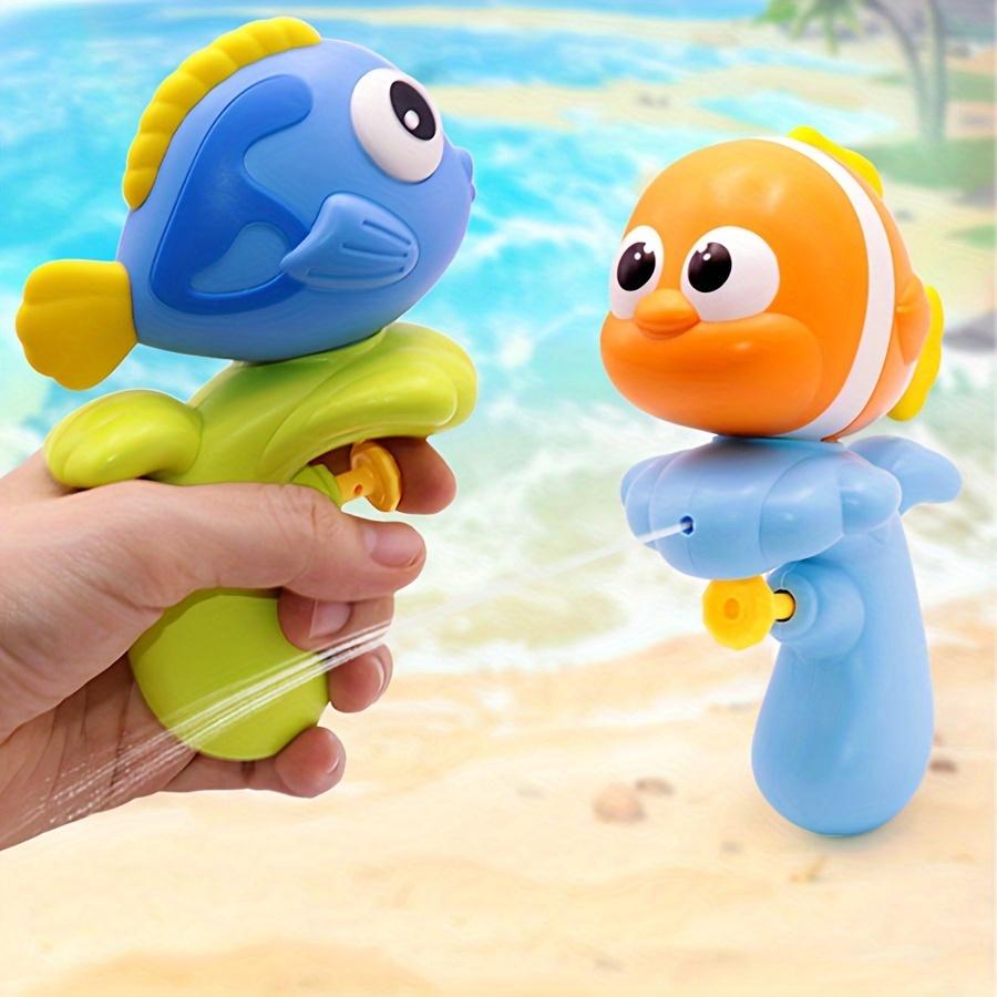 2 Pcs Toddler Cartoon Water Playset - Colorful Clown Fish - for Baby Bathroom, Beach and Outdoor Water Play Holiday Gift