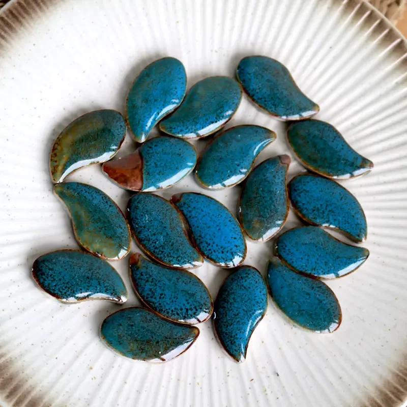 100g DIY Ceramic Mosaic Tiles Glass Mirror Handmade Ornaments Tiles Wall Crafts Colorful Crystal for Decorative Materials Cerd01