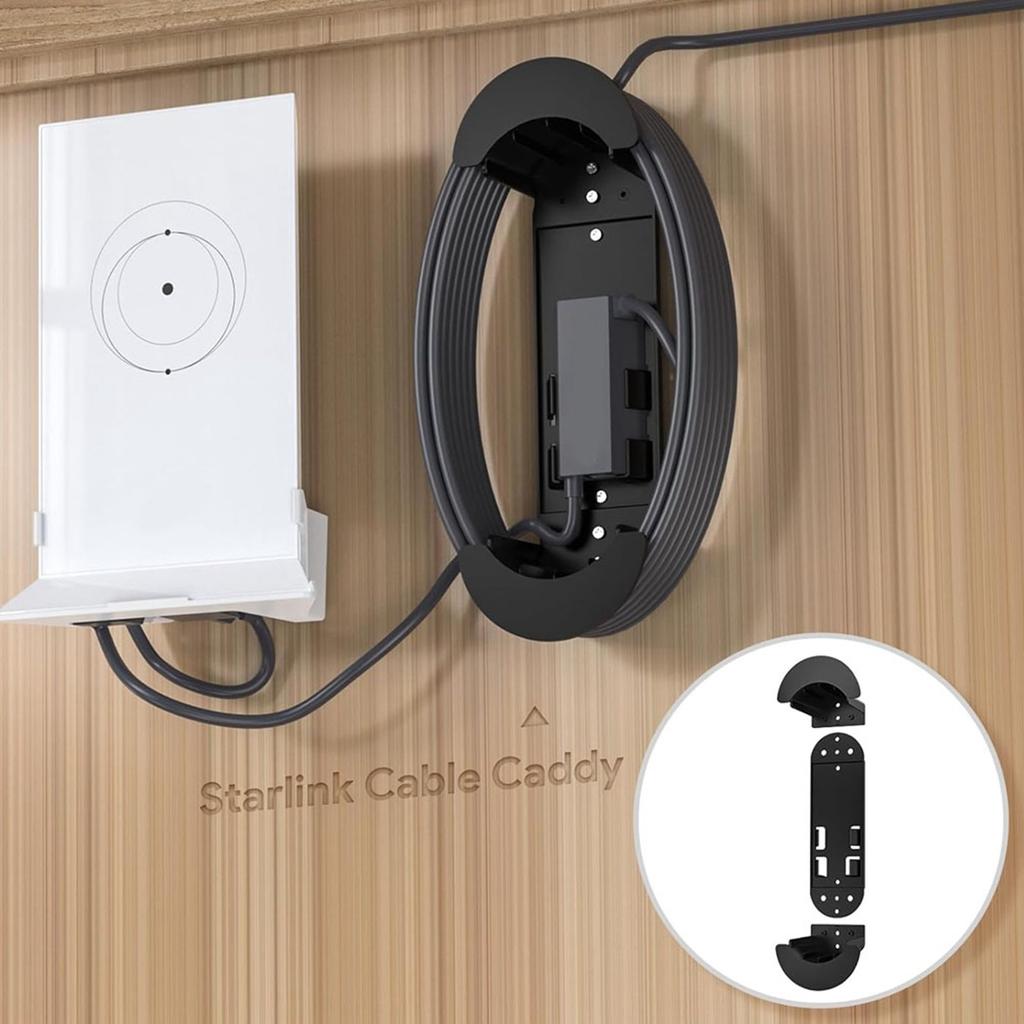 Organizador de pared para cable Ethernet Starlink de 45,7 m (150 pies) para adaptador Ethernet Gen 3