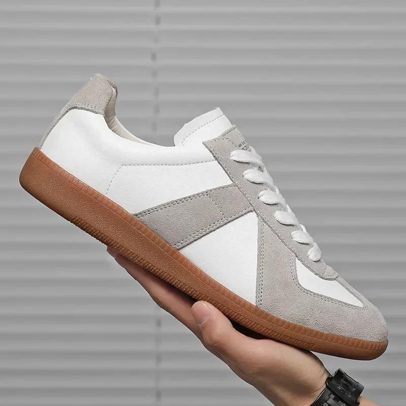 Zapatos de entrenamiento clásicos alemanes para hombre, zapatos casuales blancos para mujer, zapatillas deportivas para hombre, zapatos deportivos para amantes, tallas grandes 44 45