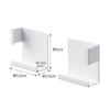 Yamazaki Magnetic Bathroom Tablet Holder Mist White, Approx. W5.2 X D2.5 X H5cm, Mist, Clamps To Secure, Compatible with Various Sizes,