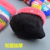 Mary Children's Gloves, Five-finger Baby Autumn and Winter Colored Snowflakes, Six-color Students and Children Double-layer Thickened Warm