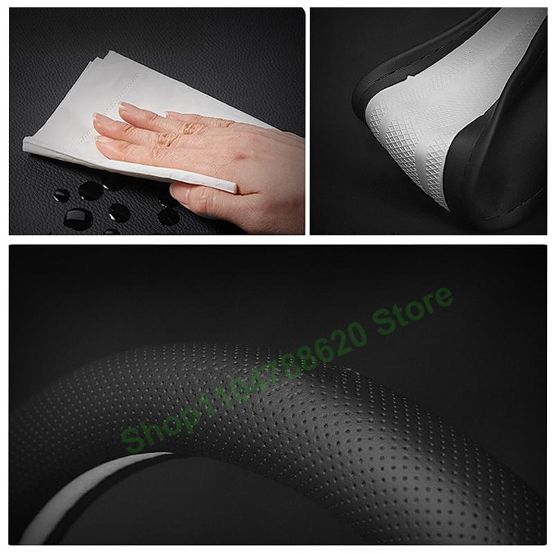 Four Seasons Non-slip Leather Steering Wheel Cover for Xiaomi YU7 SU7 2025 Interior Decoration Accessories