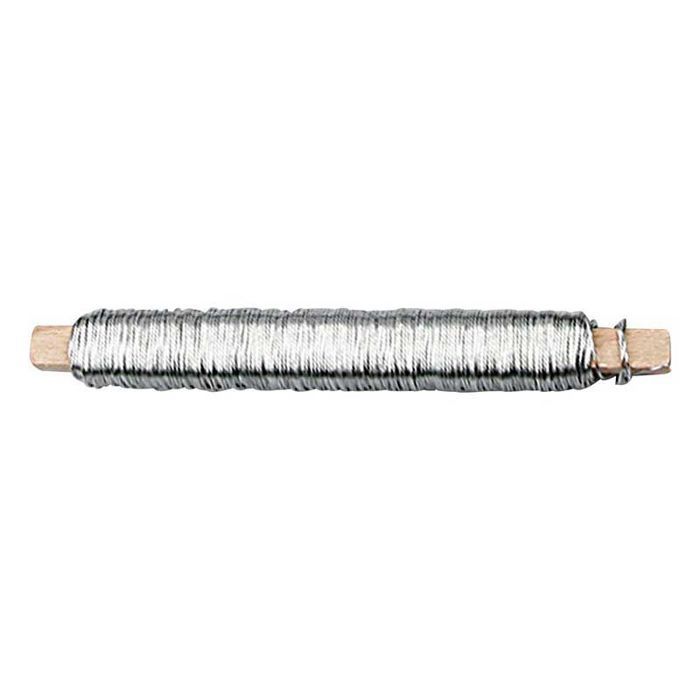 Galvanized Iron Wire - CREOTIME - Ref 517240 - 10 Rolls of 100 Gr - Grey