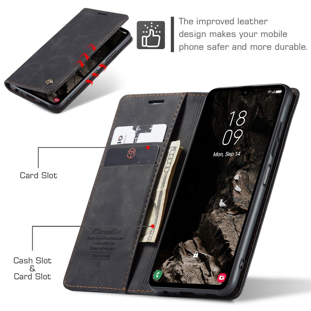 Flip Wallet Case for Samsung Galaxy A55 5G A35 5G A25 5G A05S (2026), Leather Magnetic Folio Cover with Card Holder