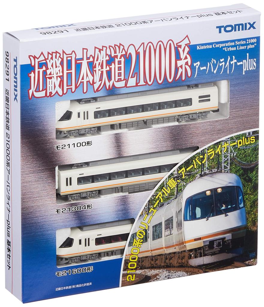 TOMIX N Gauge Kinki Nippon Railway 21000 Series Urban Liner Plus Basic Set 3 Cars 98291 Railway Model Train