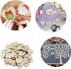 Wooden hearts for hanging with a hole 50 pcs for a car for a Christmas tree 10 cm
