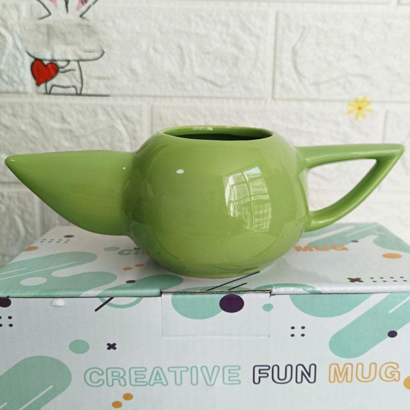 Baby Yoda 3D Figure Cartoon Water Cup, Anime Collectible Coffee Mug, Perfect Birthday Gift For Fans