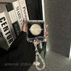 Ins Wind Transparent Pleated Crystal Portable Chain Is Suitable for Samsung Zflip///mobile Phone Case Does Not Yellow
