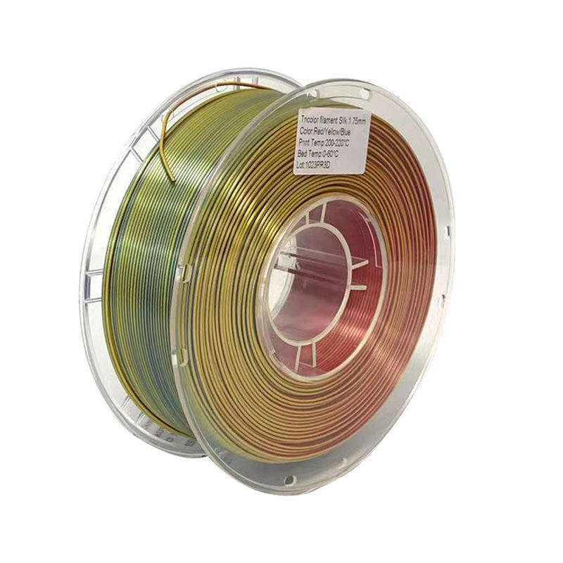PLA Silk Dual-Color Tri-Color 1.75mm Filament for FDM 3D Printers