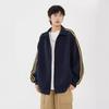 Three Stripes Cardigan Sweatshirt Mens Autumn Striped Jacket Handsome Comfortable Fit Couple Tops