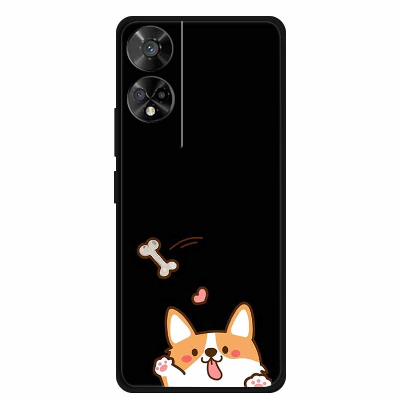 For TCL 50 5G Case Original Soft Silicone TPU Phone Cases Back Cover For TCL 50 XE 5G 50XE Fashion Planet New Coque Black Bumper