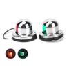 8?LED Boat Navigation Light RedGreen Signal Lamp Stainless Steel Yacht Parts 1.6W 12V