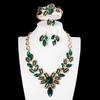Jewelry Gemstone Four-Piece Short Collarbone Necklace Bridal Wedding Dress Accessories