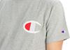 Champion Short Sleeve Classic Jock Big C Logo Oxford Size S Men's T-Shirt, Tag, Embroidery, Gray, (C3-F362)