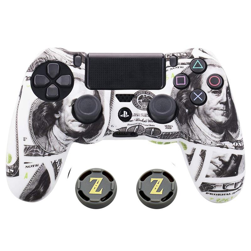 Camouflage Silicone Rubber Gel Skin for Sony Ps4 Slim/pro Controller Cover Protective Case for Ps4 Wireless Controller Accessory