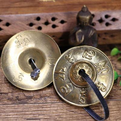 Campana di rame Dingxia del Nepal Strumento a percussione per yoga e meditazione