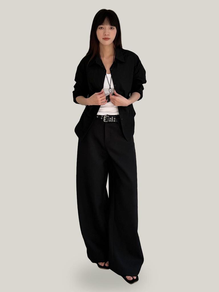 Yuyi 2026 Spring High-End Women's Wide-Leg Suit Pants - Elegant, Loose, and Western Style