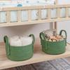 1Pc Cotton Thread Storage Basket Home Organization Storage Baby Children Toy Fabric Art Storage Cotton Rope Woven Laundry Basket Sundries Organizer