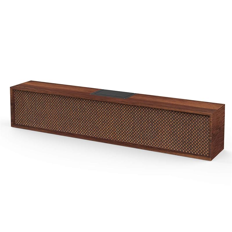 

PC Speaker, Wooden Wireless Soundbar Speaker for Desktop, Bluetooth PC speakers with included for monitors, laptops, tablets, and mobile phones
