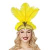 Stage Performance Feather Headpiece Colorful Feather Headdress Showgirl Headband  Carnival Events