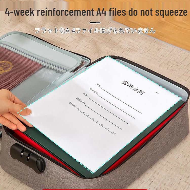 Large Capacity Passport & Document Storage Box - Family Organizer with ID, Certificate, and Card Holder