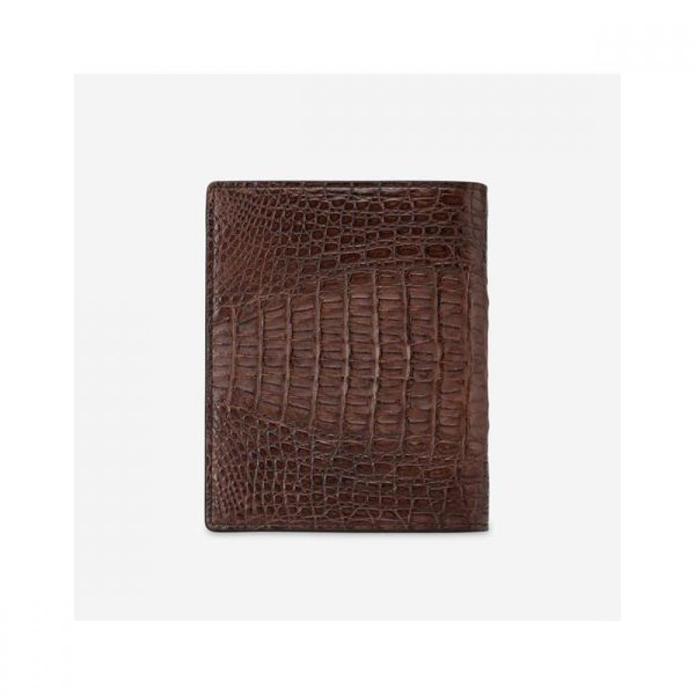 Daks Brown Crocodile Leather Wallet Dbwa3f717w3