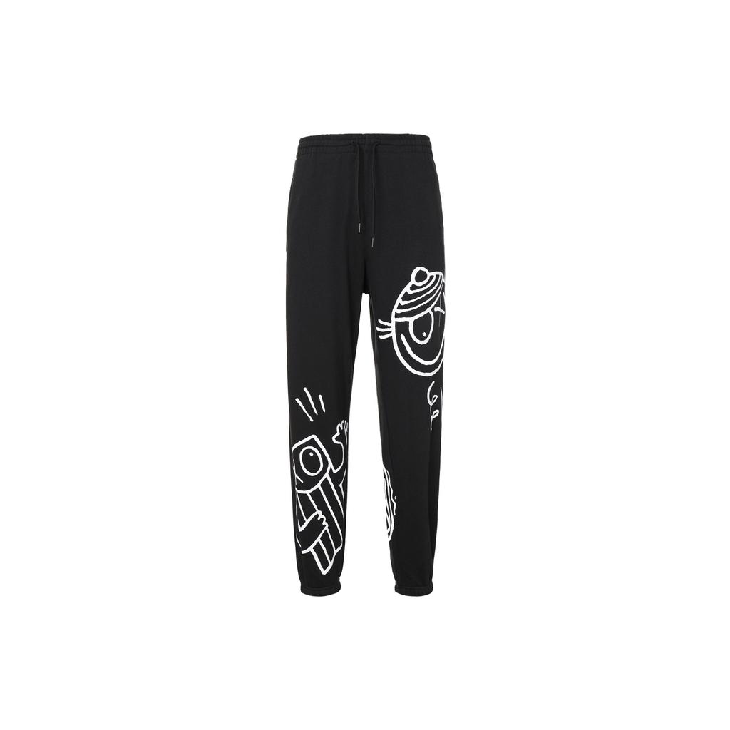 adidas Originals Trefoil X André Saraiva Graffiti Jogginghose Herren Hosen Schwarz IA6399