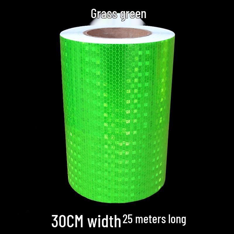 5cm Black Yellow Reflective Honeycomb Arrow Warning Tape Car Sticker