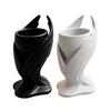3D Printed Angel Wing Planter Pot, Mini Decorative Succulents Pot, Palm-Sized Desktop Flowerpot for Home Office Small Plants Pen Holder Gift