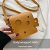 Triangle Mini Shoulder Bag Square Crossbody Bag Cute Cheese Shaped Bag  Travel