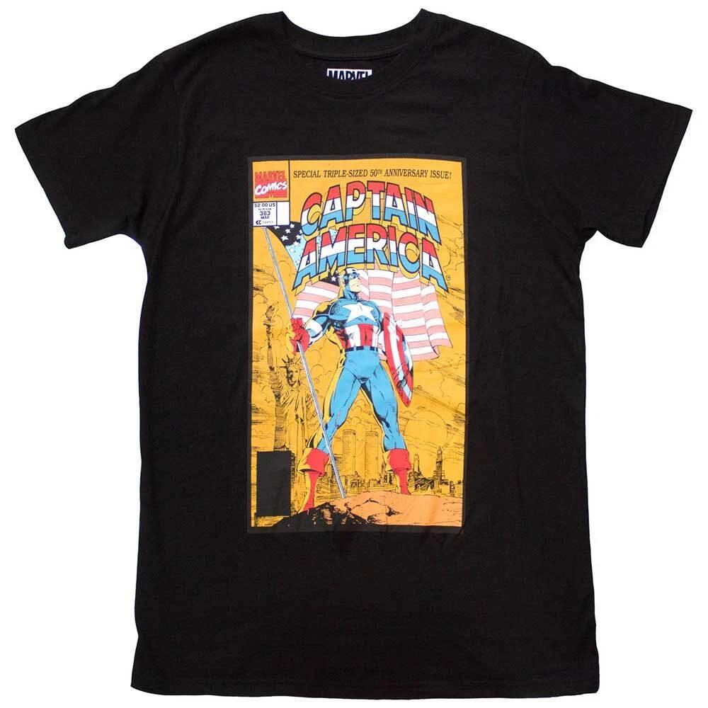 Marvel Comics Unisex T-Shirt: Captain America 50th Comic Cover (Medium) 4XL