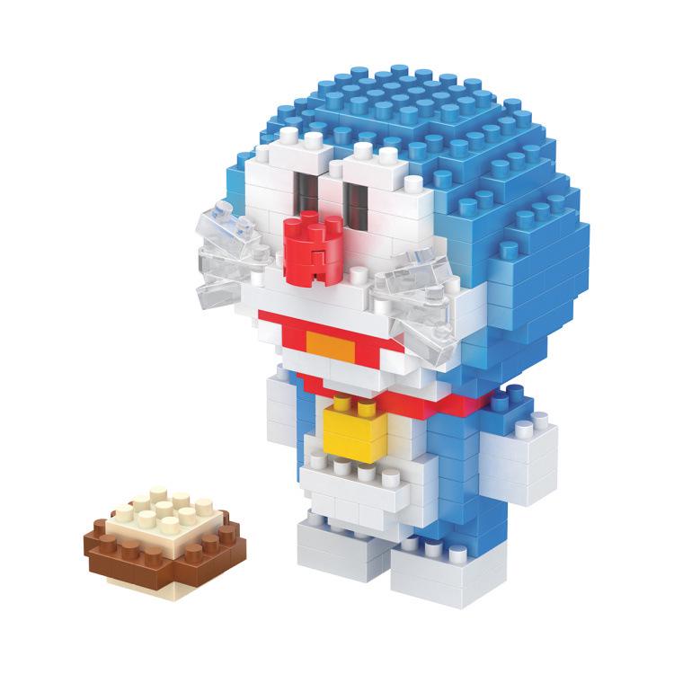 Doraemon Nobita Cartoon Micro Particle Building Blocks Anime Figure Assembly Toy for Kids Gift