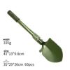 Compact Multifunctional Folding Shovel/Pick for Outdoor Camping and Engineering