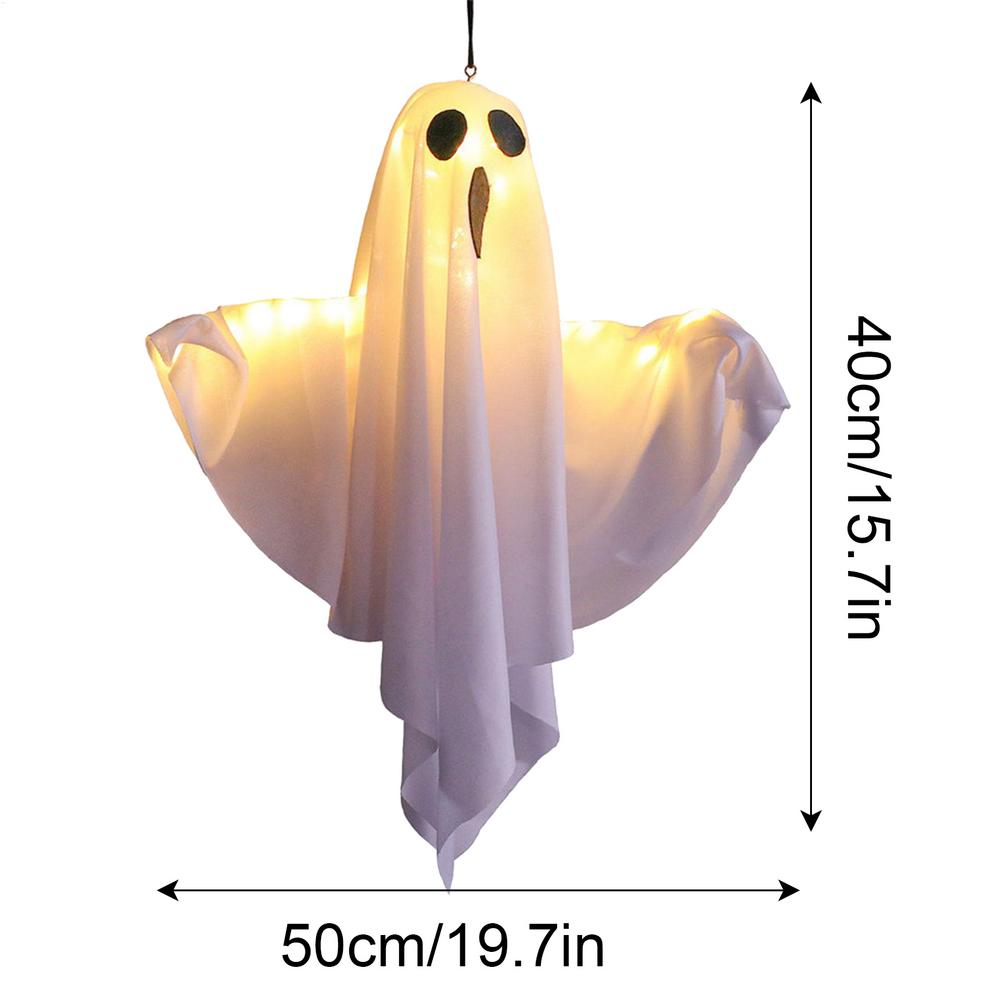 Ghost Decorations Scary LED Ghost Flying Ghost With Flexibly Adjusted Poses Halloween Pendant Decorations Hangable Party Decors