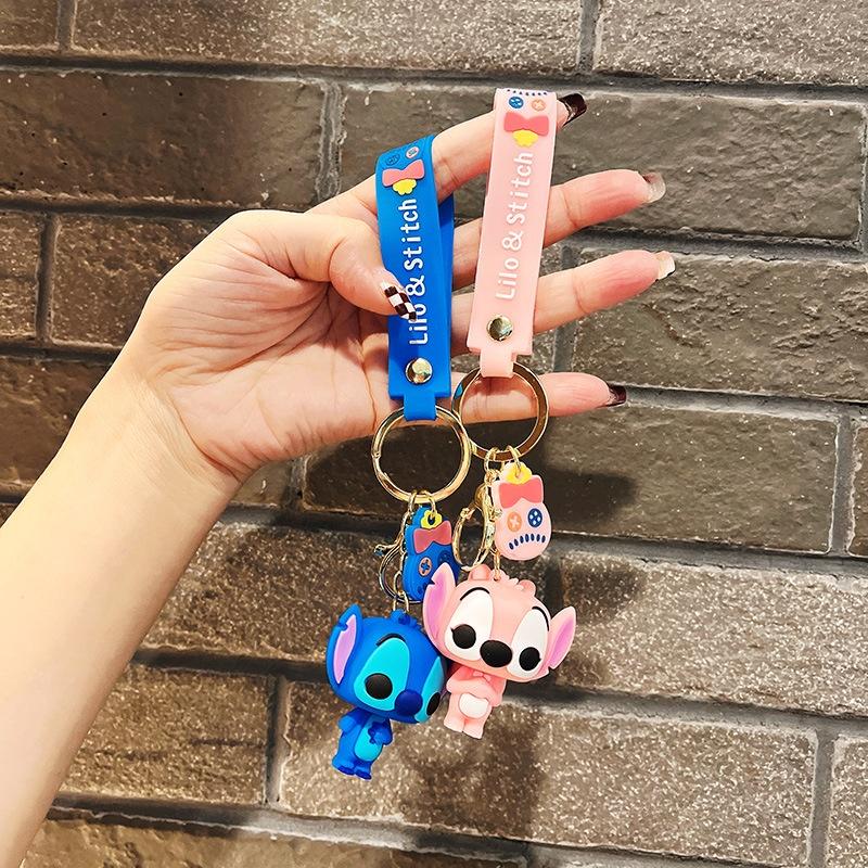 Cute Silicone Doll Keychain For Car And Bag Decoration