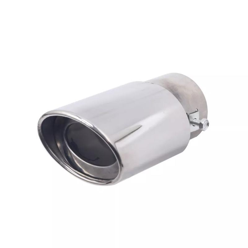 Universal Stainless Steel Exhaust Tip - Straight/Curved Muffler Pipe for Car Tail Throat Decoration
