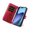 For iPhone 17 Air Leather Wallet Case with Strap Dandelion Imprint Phone Stand Cover
