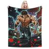 Warm Blanket Children Travel Hokuto No Ken Survivor Cute Throw Blanket  Flannel Bedspread For Living Room Funny Sofa Bed Cover