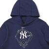 Nike MLB New York Yankees Club Fleece Pullover Hoodie Navy Youth 3Z3B7SBF7-NYY