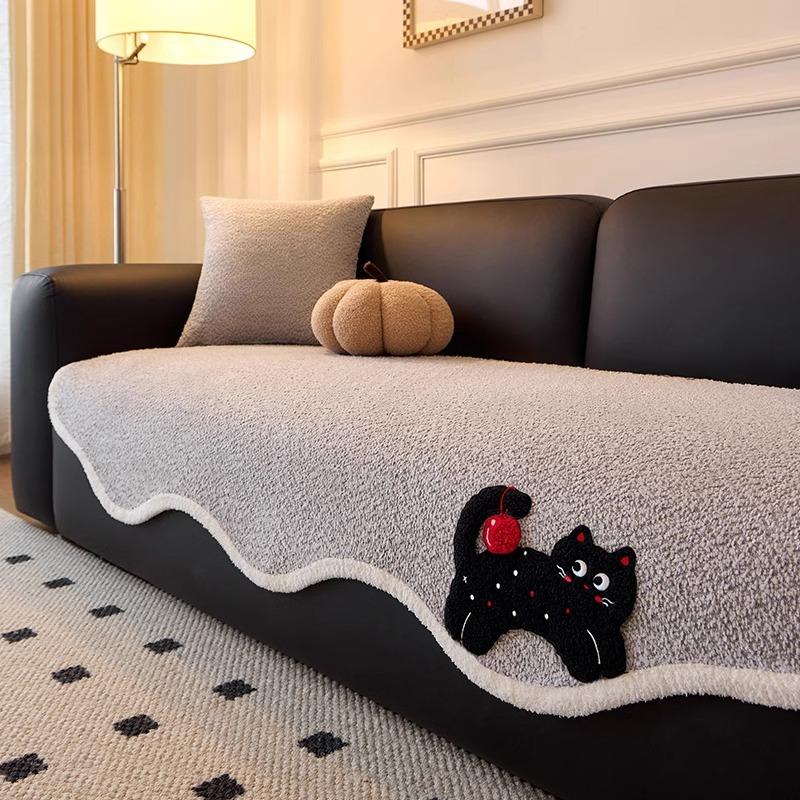 

Chenier Advanced Sense Special-Shaped Irregular One-Piece Four-Season Universal Anti-Cat Scratch Non-Slip Leather Sofa Special Pad 90*90cm