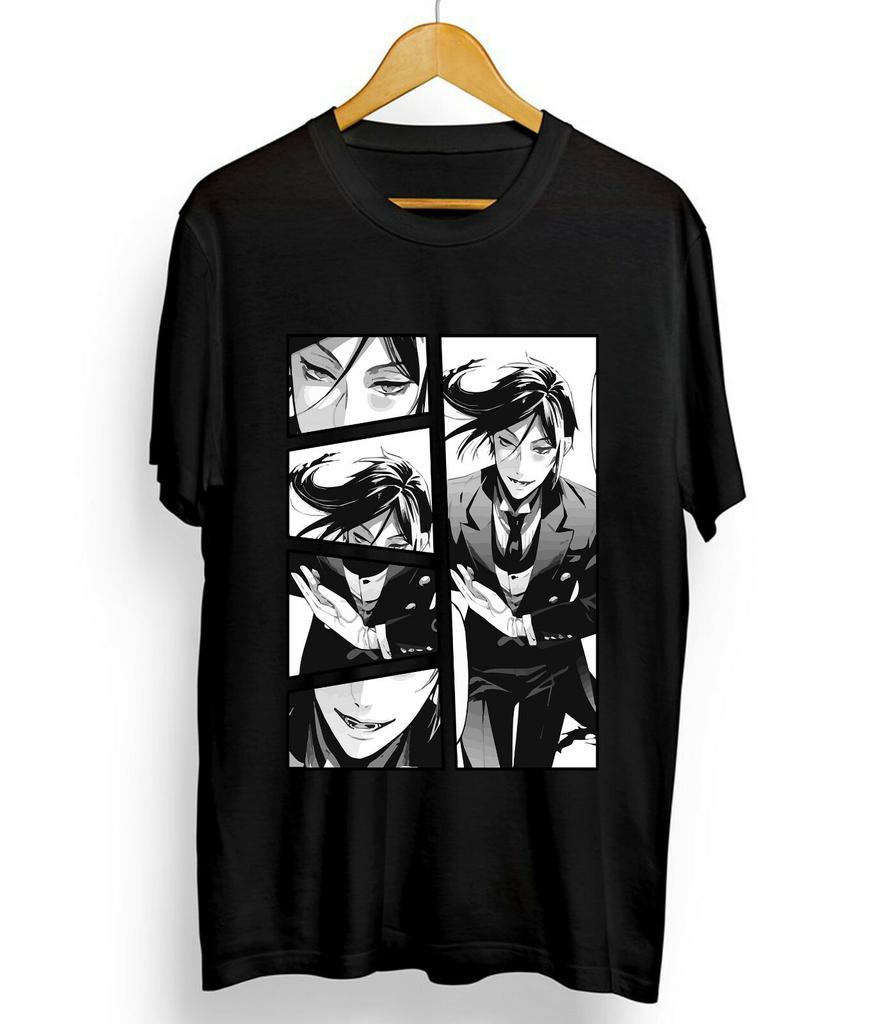 Black Butler T-shirt Sebastian Kuroshitsuji Toboso Yana japanese Anime shirt