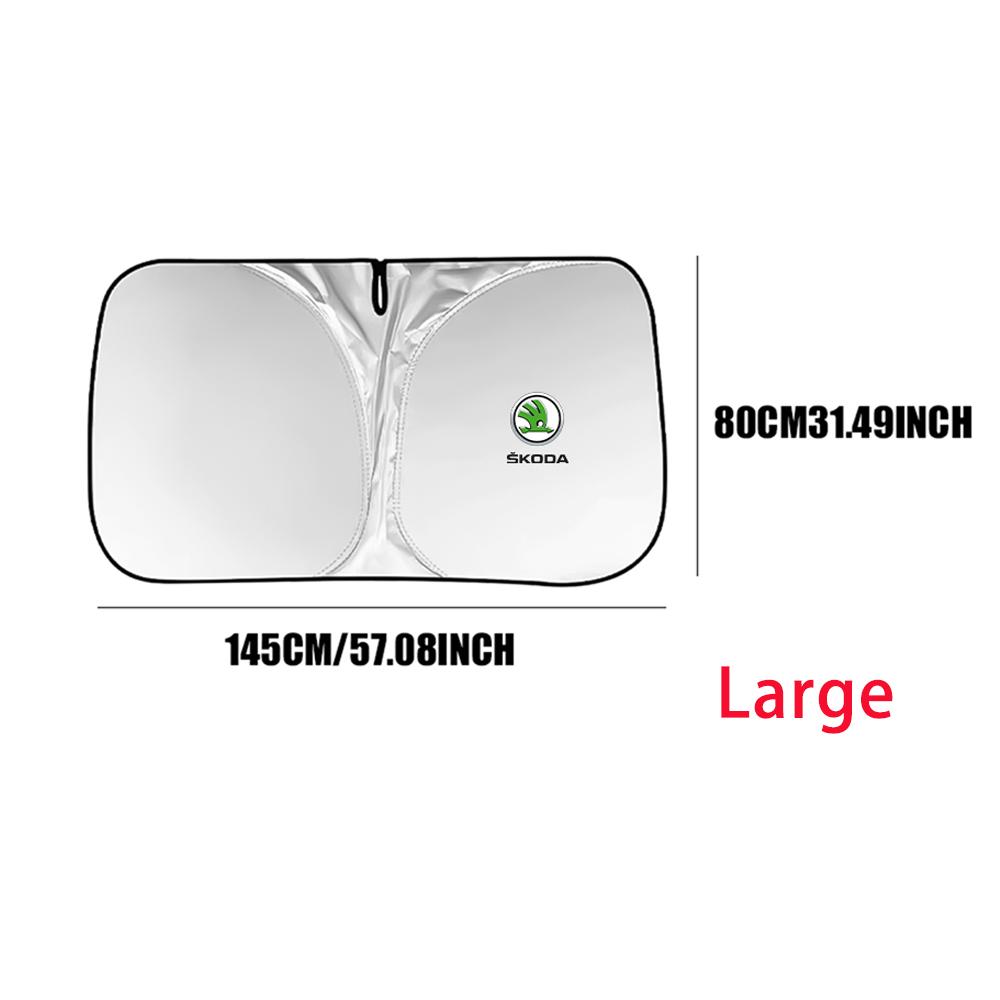 NADH5 Car Front Windshield Sun Visor Foldable Sun Shade Cover For Skoda S Fabia 2 Superb 2 3 Octavia 2 a7 A5 Rapid Karoq VII Yeti VRS