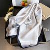 Art commuter style simulation silk printing silk scarf square scarf high-end shawl sunscreen neck small square scarf headscarf scarf