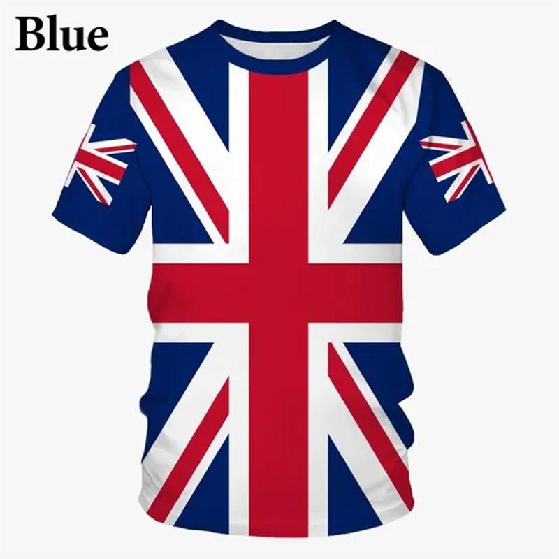 

Летняя футболка с 3D принтом флага, американский британский флаг, повседневная уличная футболка с короткими рукавами, модные футболки с короткими рукавами, топы M